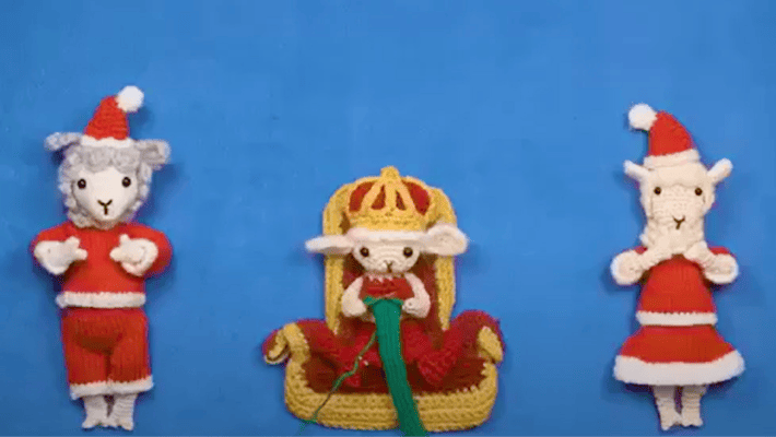 クリスマスを楽しむ王さまたちのシーン