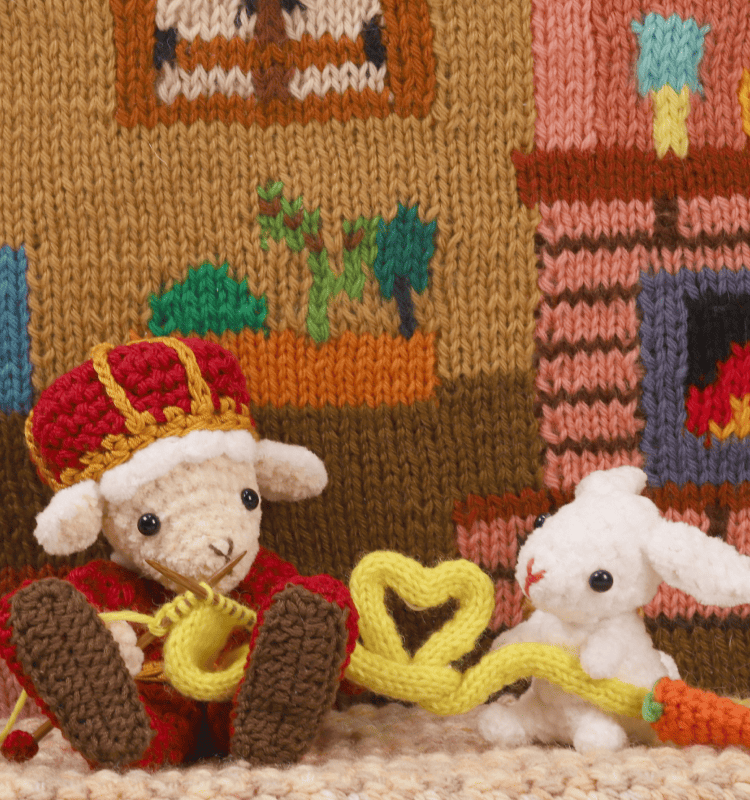 王さまとしろうさが遊んでいる画像